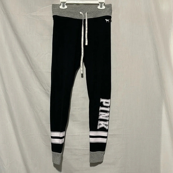 Victoria's Secret Pink yoga Pants Drawstring Cuffed Ankle size small - Picture 1 of 4